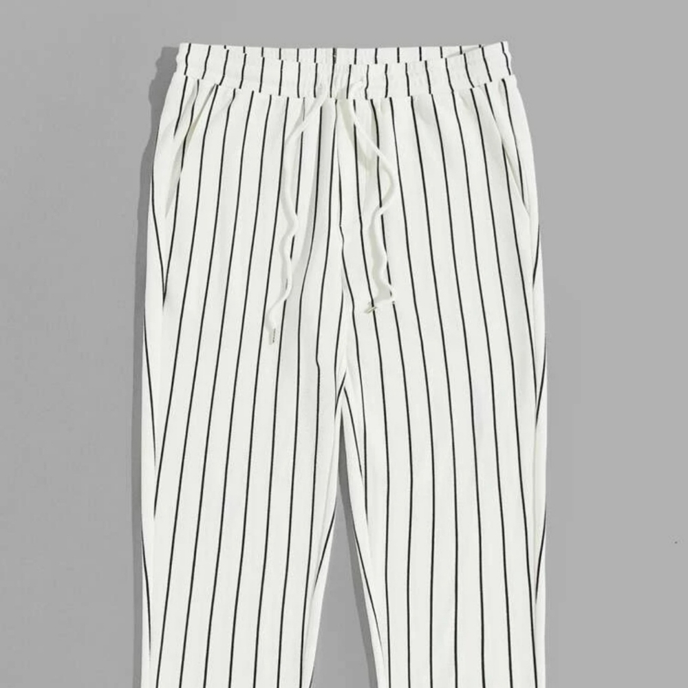 Men drawstring striped pants (Shein brand)